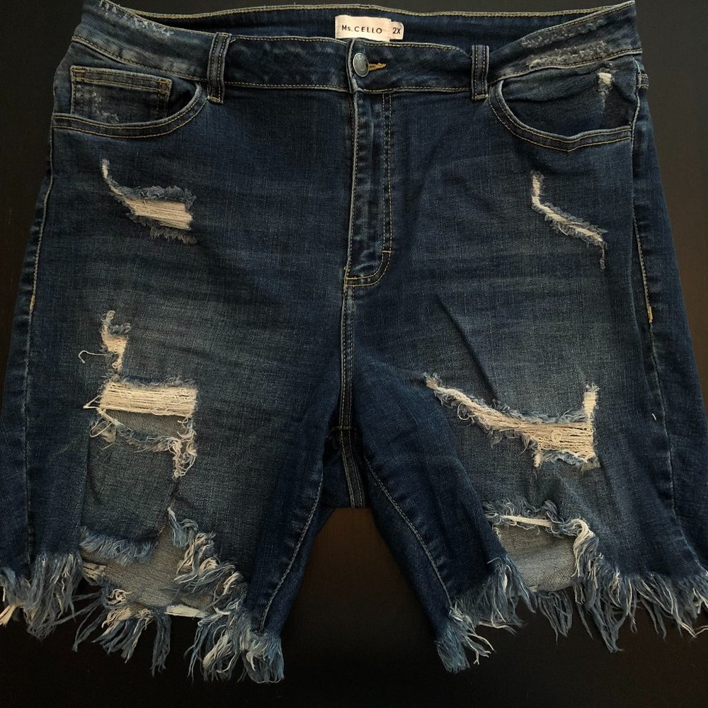 April High Rise Bermuda Shorts By Cello